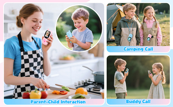Walkie Talkies de video mejorados para niños Walkie