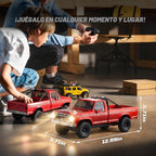 FMS FCX18 II Ford F-100 1/18 RC Crawler, RTR Camión RC Hobbygrade 4x4 Offroad Mini Rock Crawler con transmisión de 2 velocidades, engranajes de metal, luces LED para adultos y