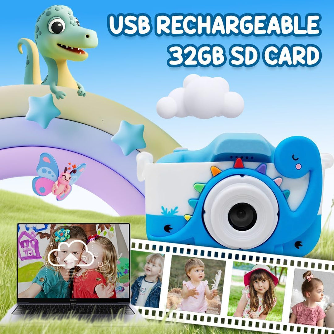 Cámara digital para niños de Wembley con temática de dinosaurios, j...