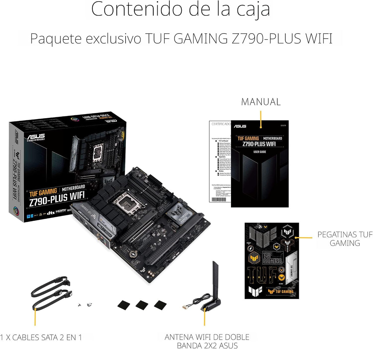 ASUS TUF Gaming Z790-Plus WiFi LGA 1700 (Intel 14ª, 12ª y 13ª gener...