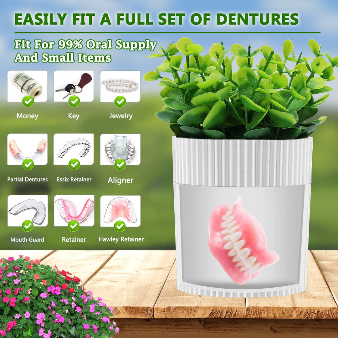 Baño de dentadura, estuche invisible para dentaduras postizas diseñ...