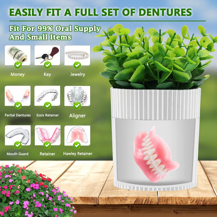 Baño de dentadura, estuche invisible para dentaduras postizas diseñ...