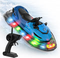 Barco a control remoto, barco a control remoto para niños y adultos, barcos RC para piscina y lago, barcos acuáticos con luz LED, barco eléctrico a control remoto, juguete de verano con