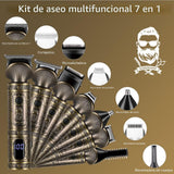 Scttomon Kit de Recortadora de Barba Profesional Cortapelos con Cuc...