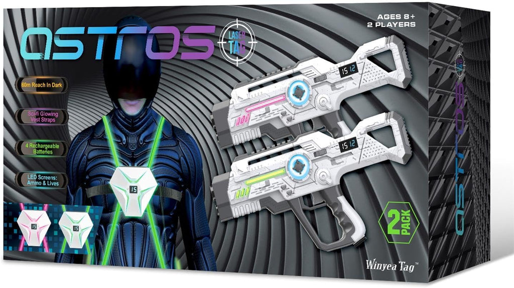 Laser Tag Recargable, Set de Lazer Tag de 2 para Niños Juego Interior y Exterior, Ideas de Regalo para Niños Adolescentes y Adultos, Juguetes Geniales para Adolescentes de 8 9 10 11 12+ Años Niños y