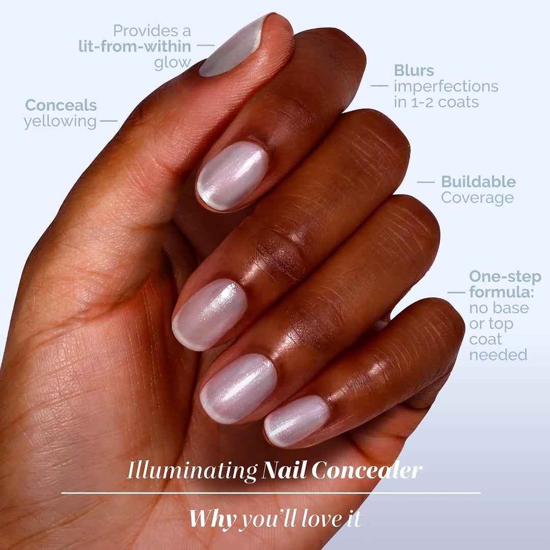LONDONTOWN Corrector de uñas iluminador: esmalte de uñas brillante...
