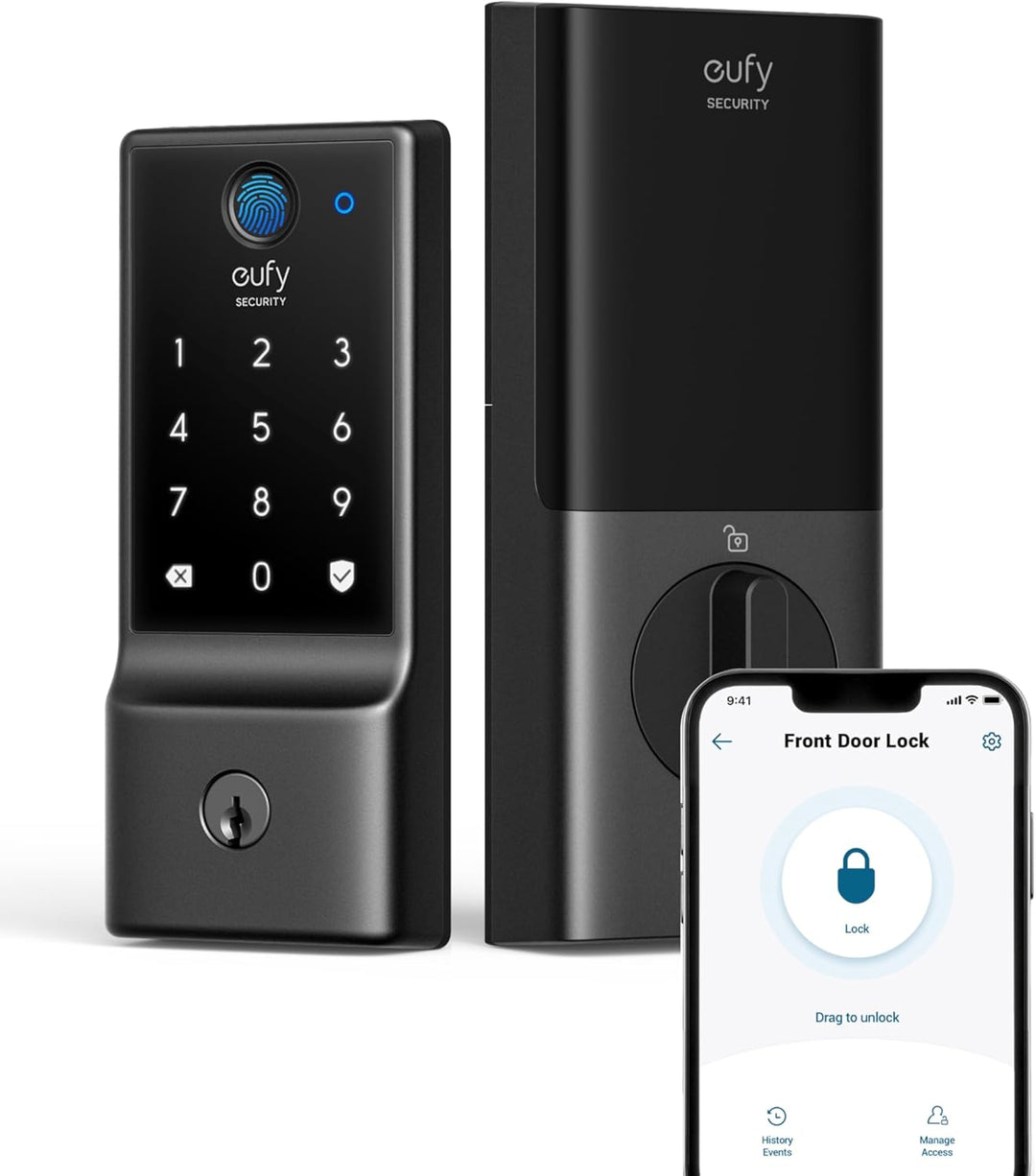 eufy Security Smart Lock C220, cerradura de puerta de entrada sin l...