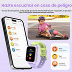 Reloj inteligente K9 para niños con rastreador GPS, voz y videollamada AI, AMOLED de 1.78 pulgadas, reloj inteligente 4G con SOS, controles parentales, modo escolar, reloj inteligente