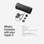 Hyperice Vyper 3 Rodillo de espuma vibratoria Puntos de activación de