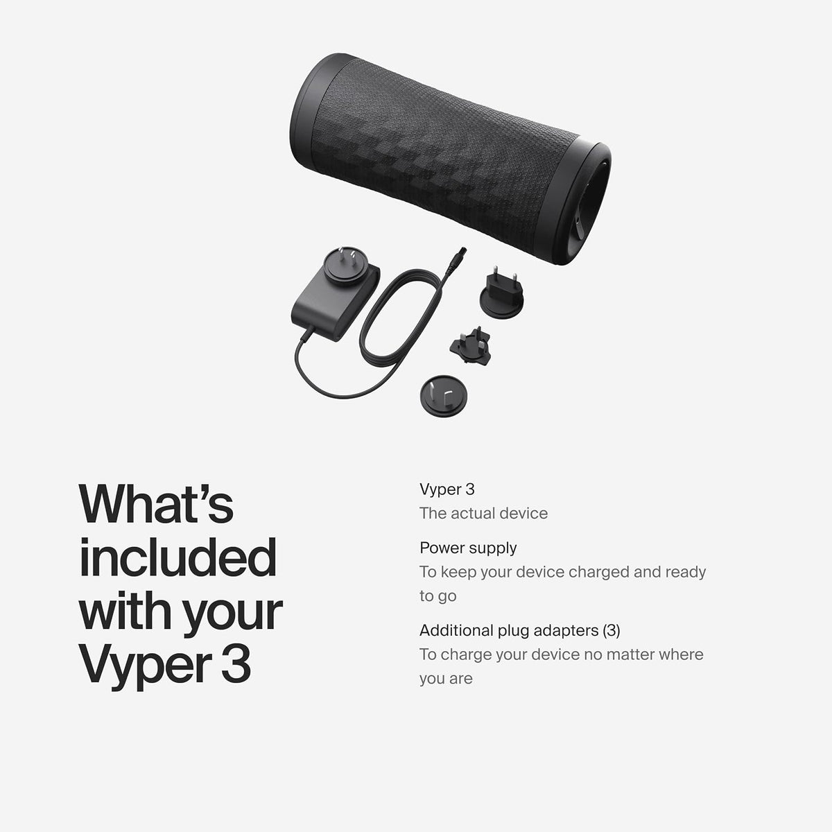 Hyperice Vyper 3 Rodillo de espuma vibratoria Puntos de activación de