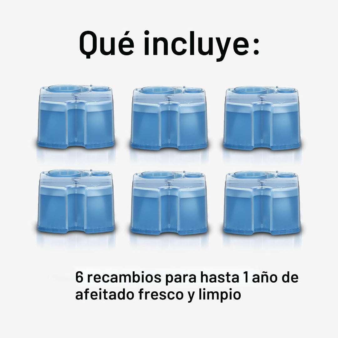 Braun Clean &amp; Renew Cartuchos de recambio CCR, solución líquida...