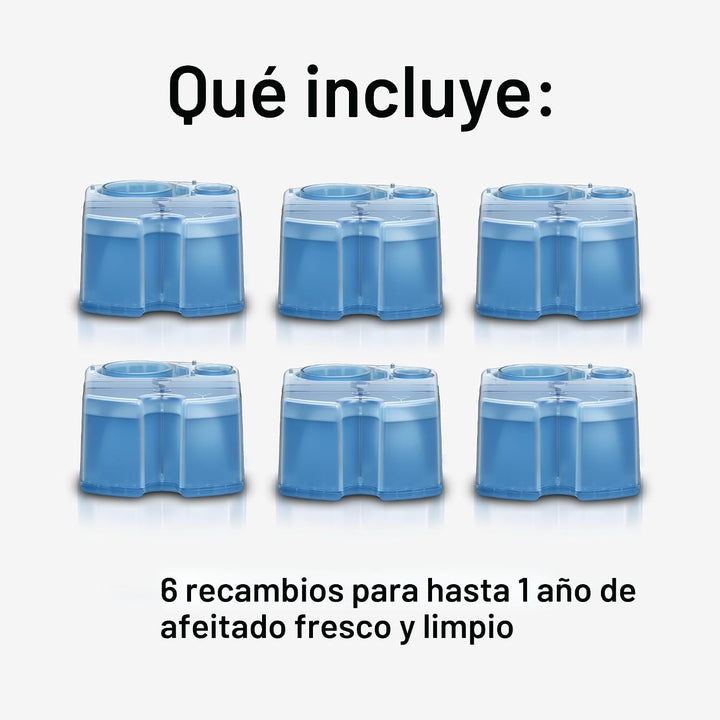 Braun Clean &amp; Renew Cartuchos de recambio CCR, solución líquida...