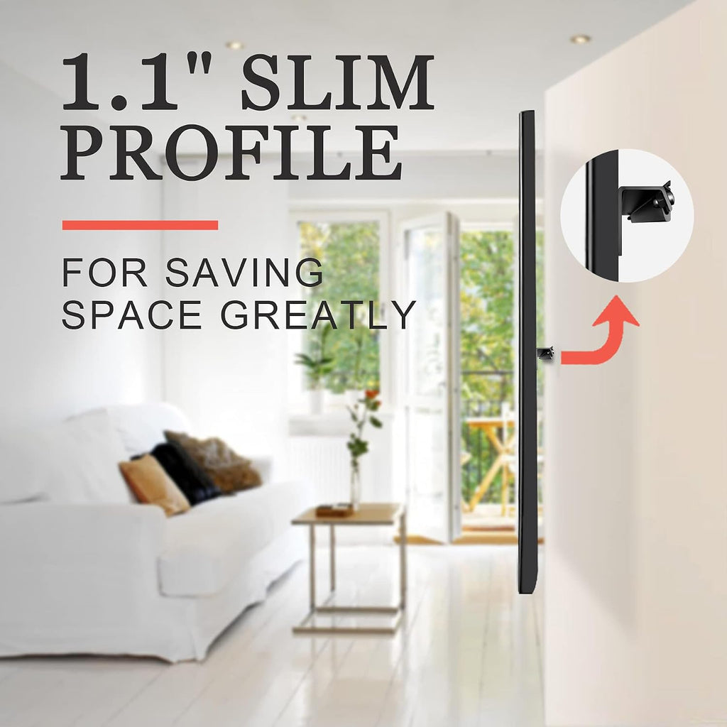 Soporte de pared para TV de 32 a 75 pulgadas, soporta hasta 150