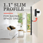 Soporte de pared para TV de 32 a 75 pulgadas, soporta hasta 150