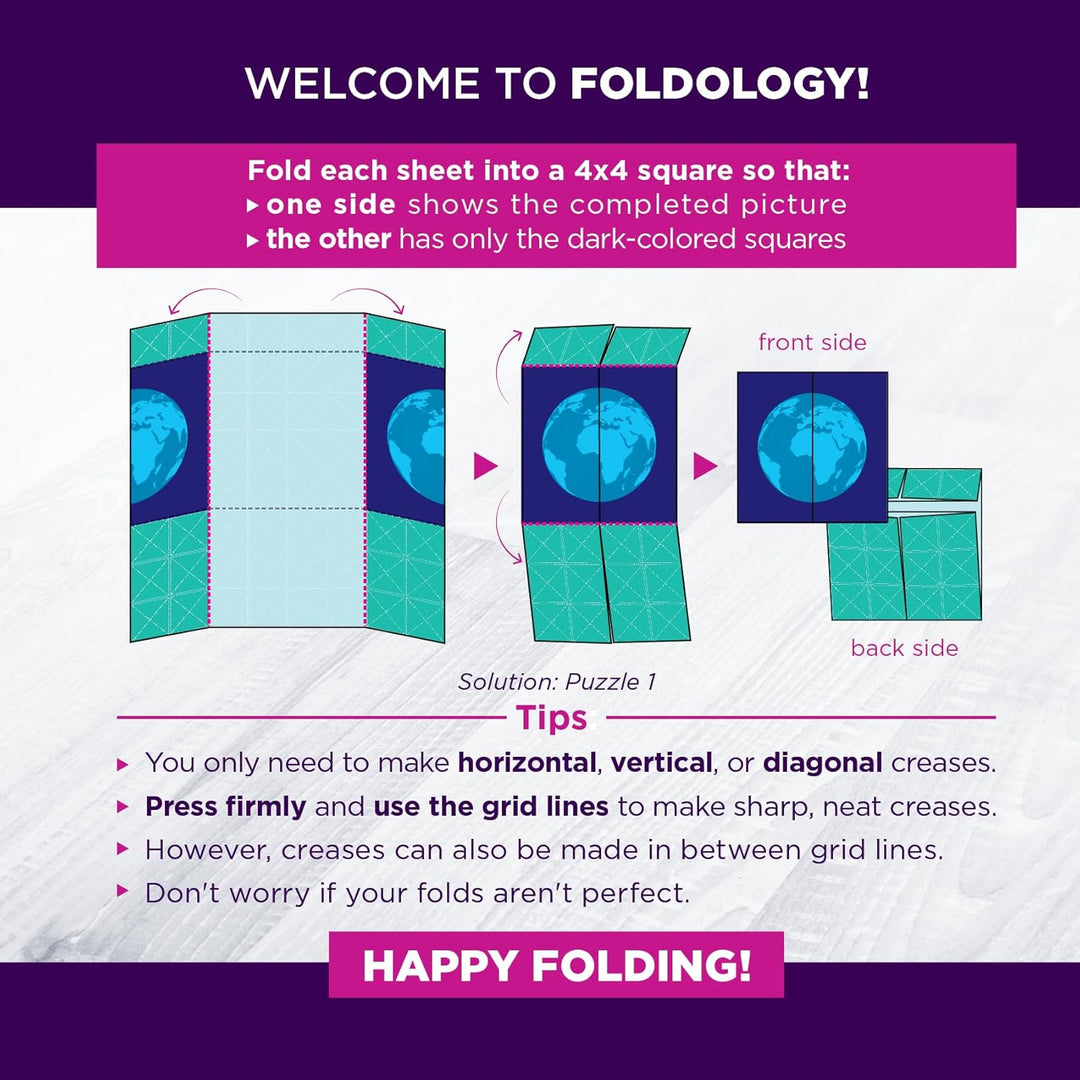 Foldology - Juego de rompecabezas de origami Pruebas de