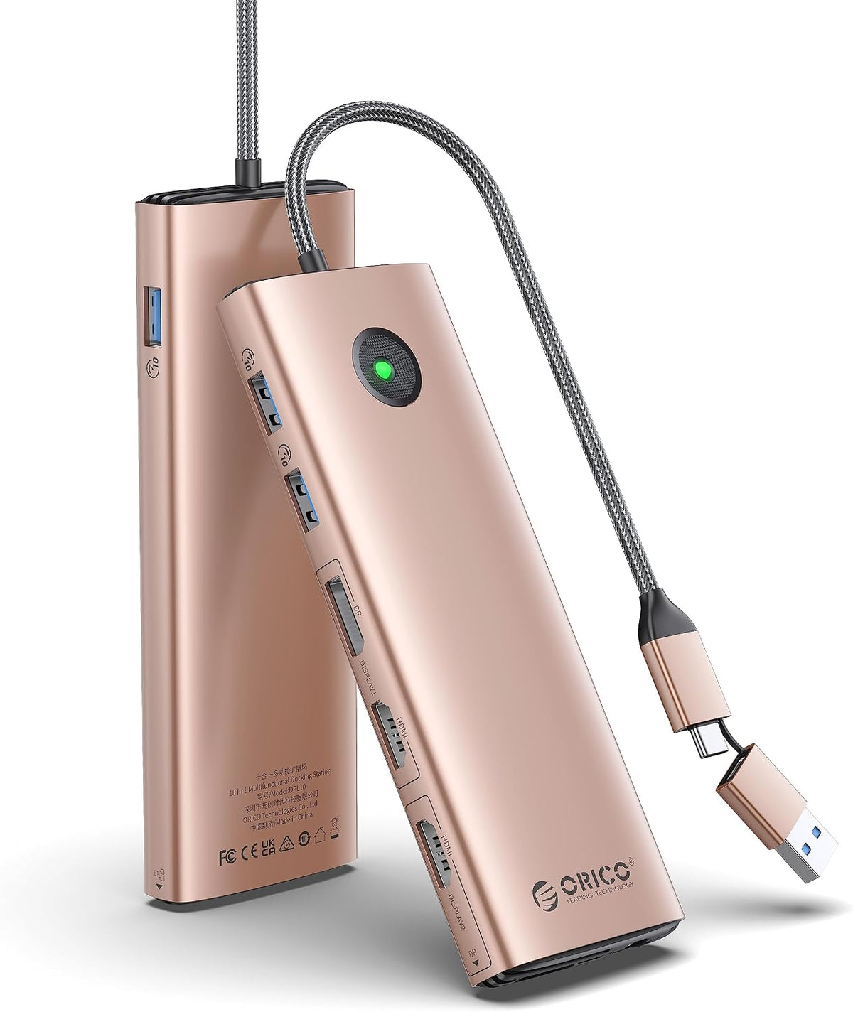 ORICO Estación de acoplamiento DisplayLink de 10 Gbps para MacBook M1/M2/M3