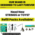 Forever Stick - Paquete de 2 juguetes irrompibles para gatos