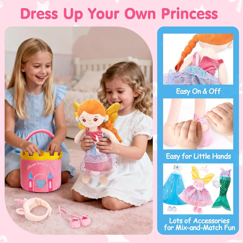 hahaland Juego de muñecas de disfraces – Juguetes de princesa