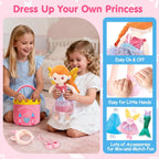 hahaland Juego de muñecas de disfraces – Juguetes de princesa
