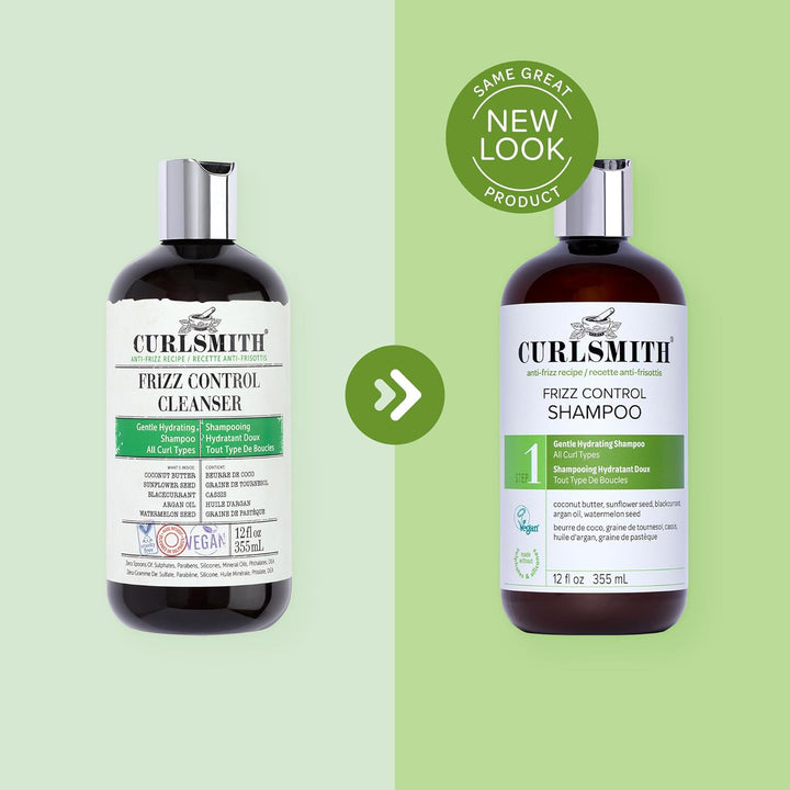 CURLSMITH Frizz Control Shampoo - Frizz-Fighting Shampoo for Curls,...