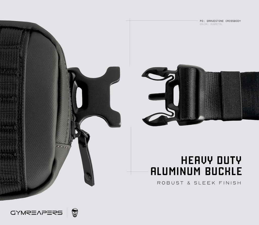 Bolsas Cruzadas Pequeñas de Viaje Gymreapers para Hombres y Mujeres con Bolsillo Oculto - Riñonera Impermeable para Hombres con Correa de Hombro Ajustable para Viajar, Correr y Hacer Senderismo