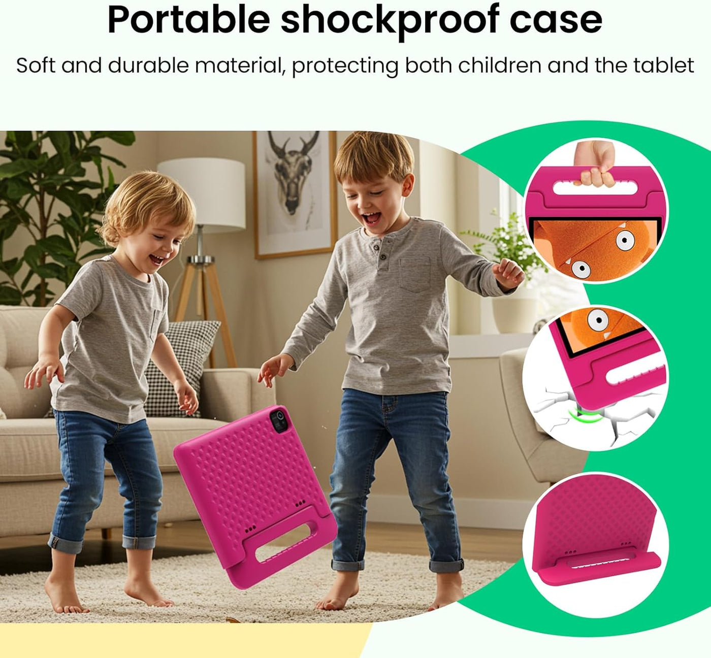 Tablet para niños 2025, tableta Android 15 de 10.1 pulgadas para ni...