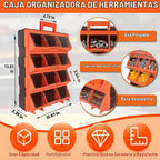 Organizador de caja de herramientas, organizador portátil de piezas