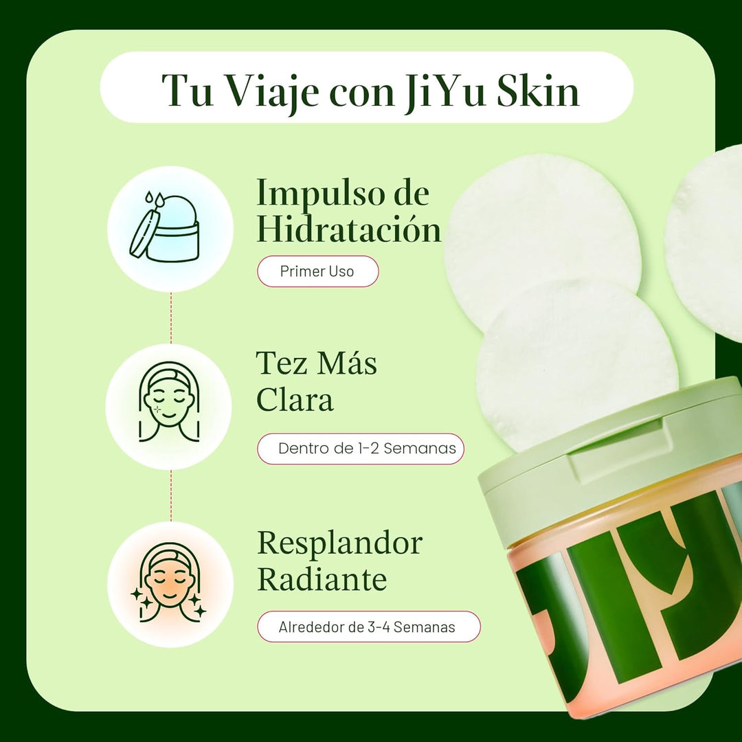 JiYu Almohadillas Pulidor Tonificante - Cuidado de la Piel Coreano...
