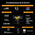 ASUS TUF Gaming Series 5 Monitor 4K de 27 pulgadas (VG27UQEL5A) - U...