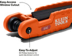 Klein Tools 70553 Juego de llaves hexagonales plegables Pro de 3 piezas, métricas, SAE, tamaños Torx, 31 llaves, acero de aleación tratado térmicamente de resistencia industrial