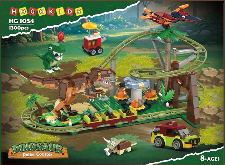 HOGOKIDS Juego de construcción de montaña rusa de