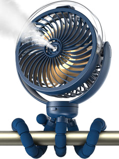Wavmill Ventilador de cochecito nebulizador, ventilador portátil co...