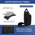 Bolsa de Mensajero Táctica ZHIERNA, Maletín Táctico para Laptop de Alta Resistencia con MOLLE, Bolso de Hombro para Hombre (Incluye Parche)