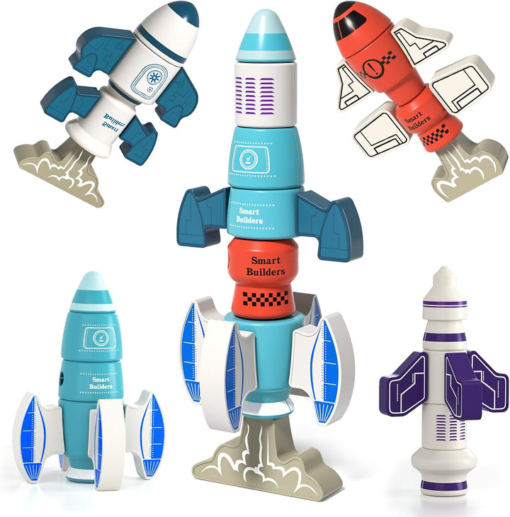 BLmukce Juguete Robot Magnético para Niños de 3-5 años, 35 Piezas J...