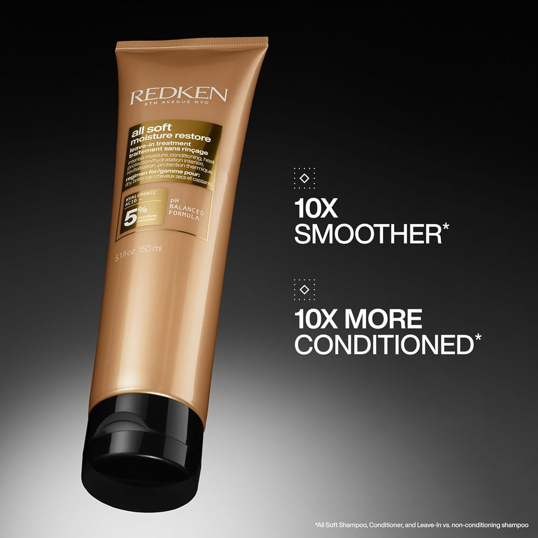 Tratamiento de restauración de humedad sin enjuague Redken All Soft...
