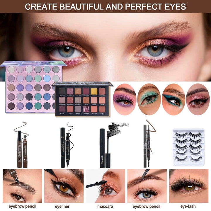 Kit completo de maquillaje todo en uno para mujeres, Set de maquill...