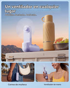 GAIATOP Ventilador de mano portátil, mini ventiladores de viaje ple...