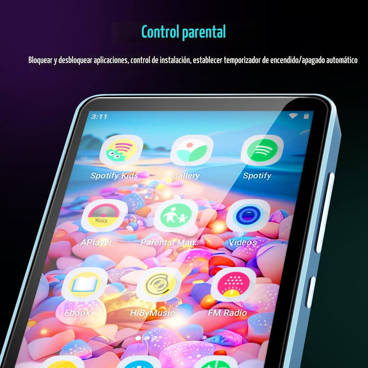 Reproductor de MP3 para niños con Spotify, controles parentales, Sp...