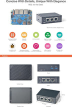 Nanopi R5S-LTS Mini Router OpenWrt, con Rockchip RK3568B2 LPDDR4X 4...