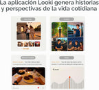 Looki L1 AI Multimodal usable de por vida, dispositivo de registro de vida ligero de acción manos libres de 1.13 oz con video de 1080P, 3 micrófonos, vlogs de IA y cómics, inteligencia proactiva