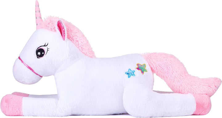 IKASA Juguete de peluche de unicornio gigante, juguetes suaves gran...
