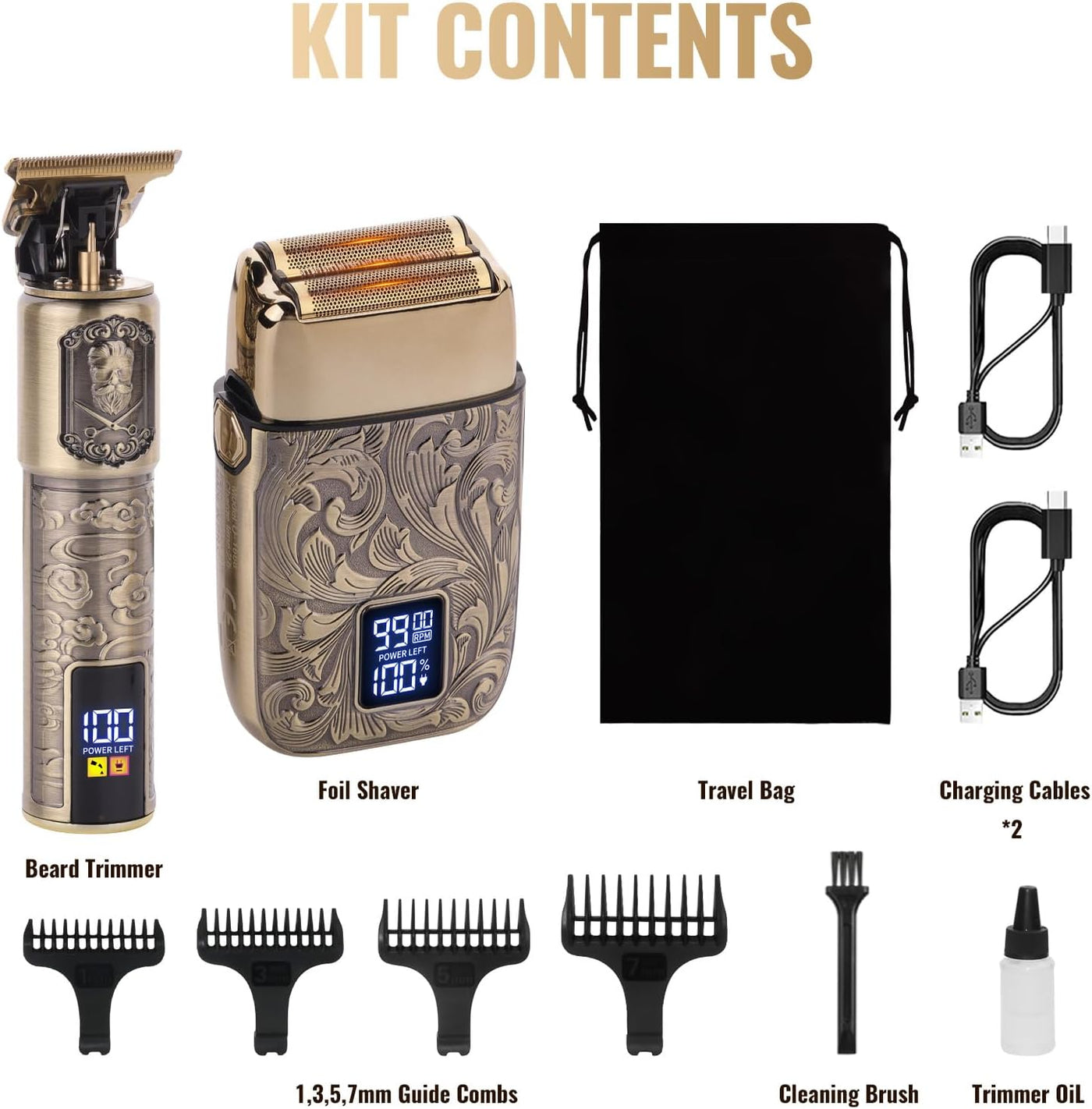 Ufree Afeitadora Eléctrica de Cabezal de Lámina para Hombres, Kit d...