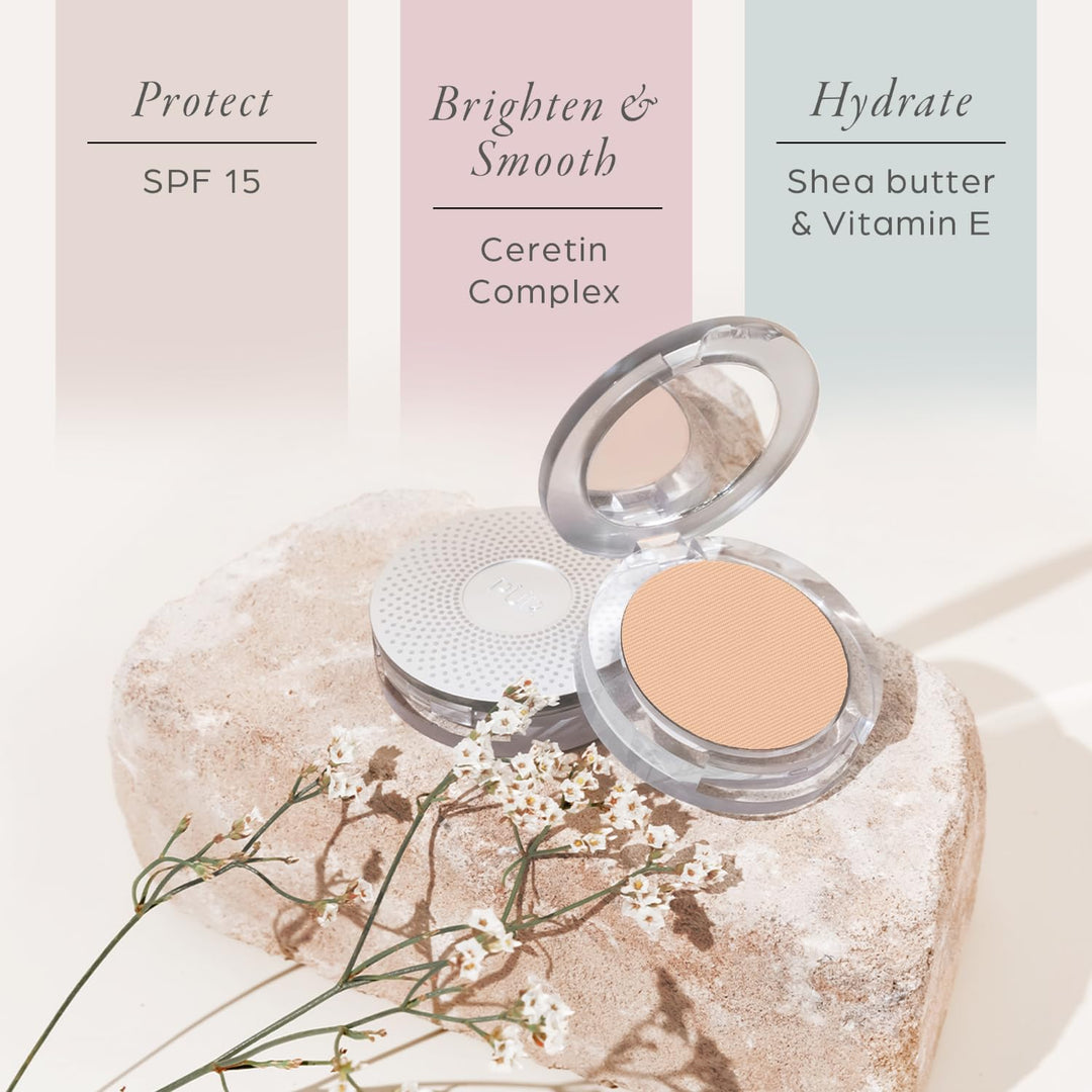 PÜR MINERALS Base de Maquillaje Mineral Prensada 4 en 1 en Polvo co...