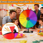 KOOV Rueda de premios de 24 pulgadas, rueda giratoria de mesa para premios