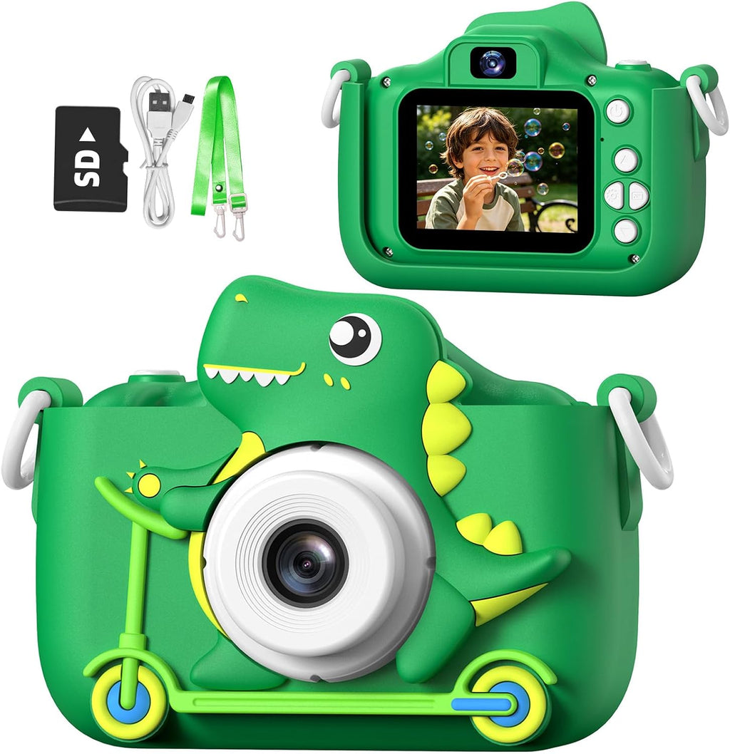 Juguetes de cámara selfie para niñas de 3 a 9 años, juguete de cámara de video digital con cubierta protectora, regalos de festival de cumpleaños de Navidad para niñas de 3 a 9 años