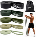Juego de bandas de resistencia de salvación para gimnasio, 5 bandas de asistencia y entrenamiento de fuerza, bucles duraderos de levantamiento de potencia y entrenamiento con bolsa de transporte