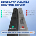 Miracase Funda de silicona y magnética para iPhone 16, color negro