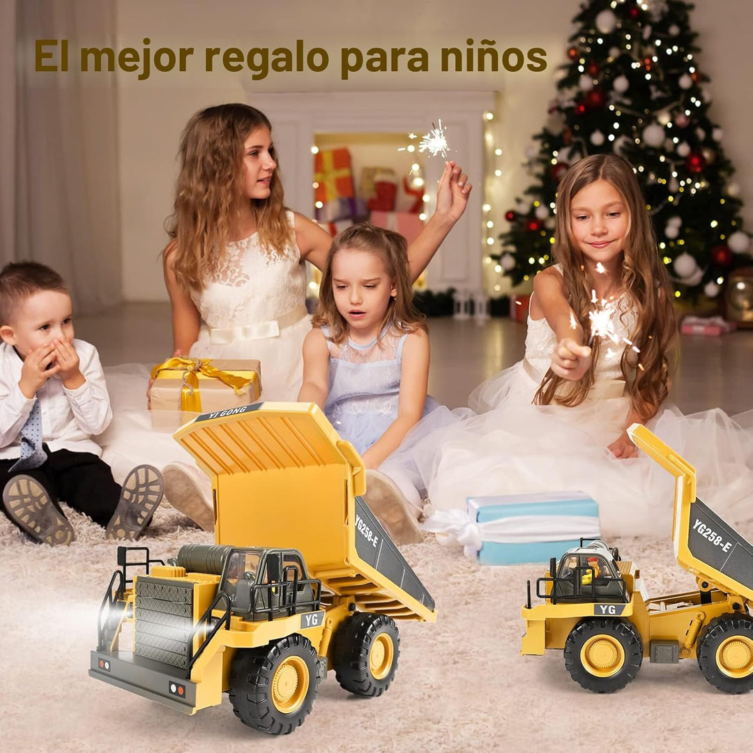 KidsFaves - Juguetes de camión volquete con control remoto de 9 can...