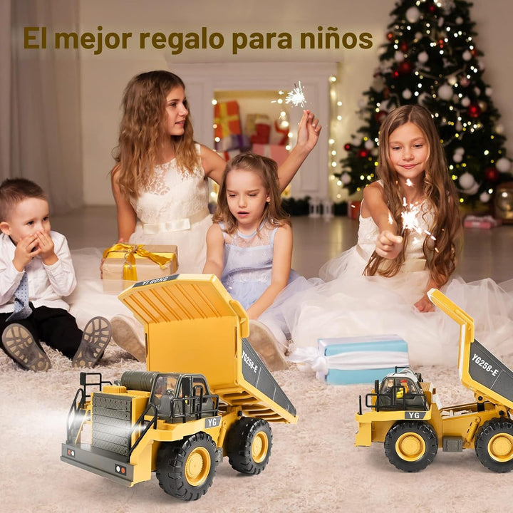 KidsFaves - Juguetes de camión volquete con control remoto de 9 can...