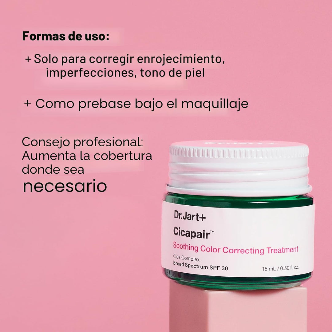 Dr. Jart+ Cicapair Soothing Color Correcting Treatment SPF 30 with...